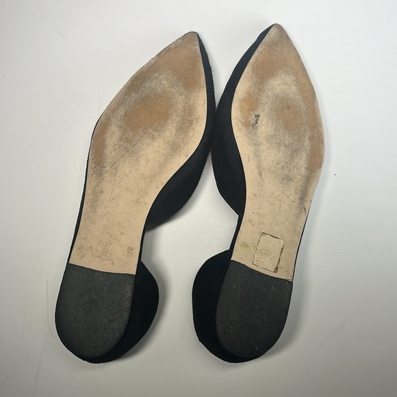 J Crew d’orsay black suede ballet flats sz 8 - Picture 7 of 8